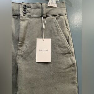 BRAND NEW Everlane Olive Green Wide Leg Pants